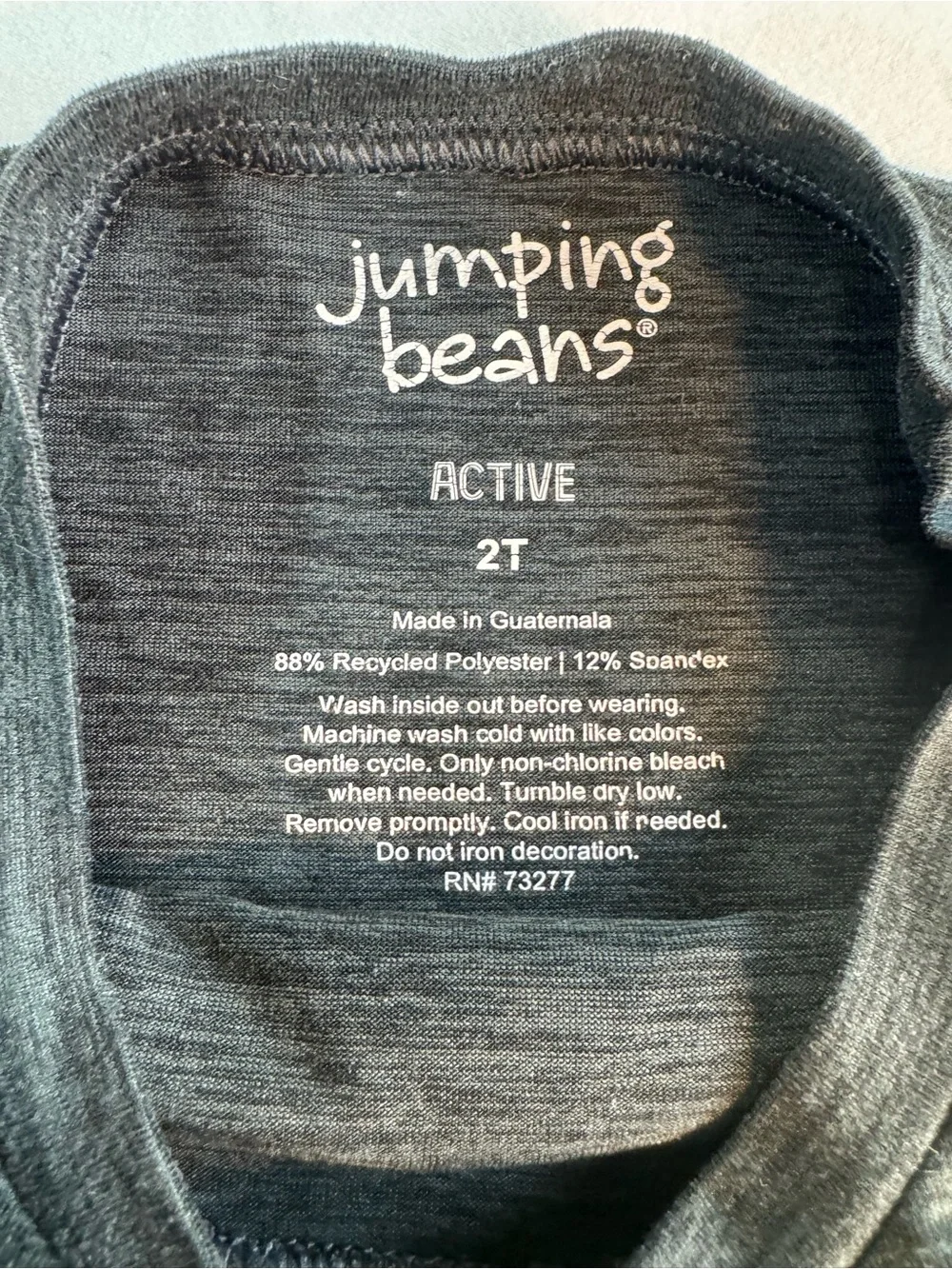 jumping beans Black Tee with Yellow & Teal 